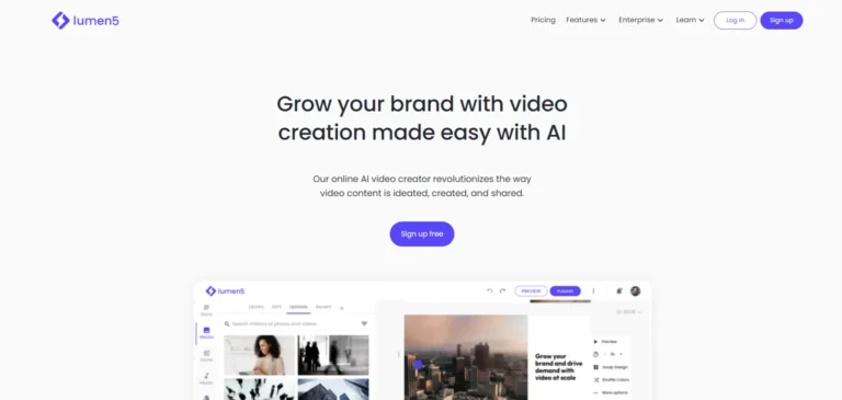 best AI tools for content creation 11: Lumen5