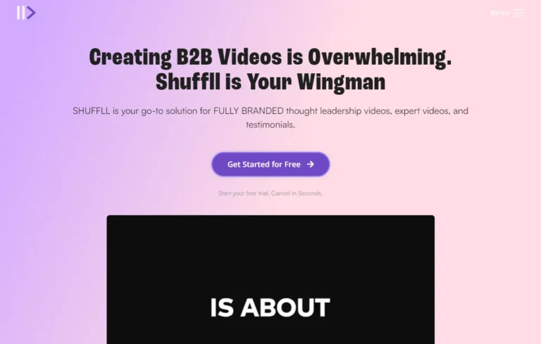 Shuffll AI 1 Shuffll AI website