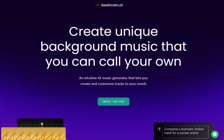 Beatoven AI website