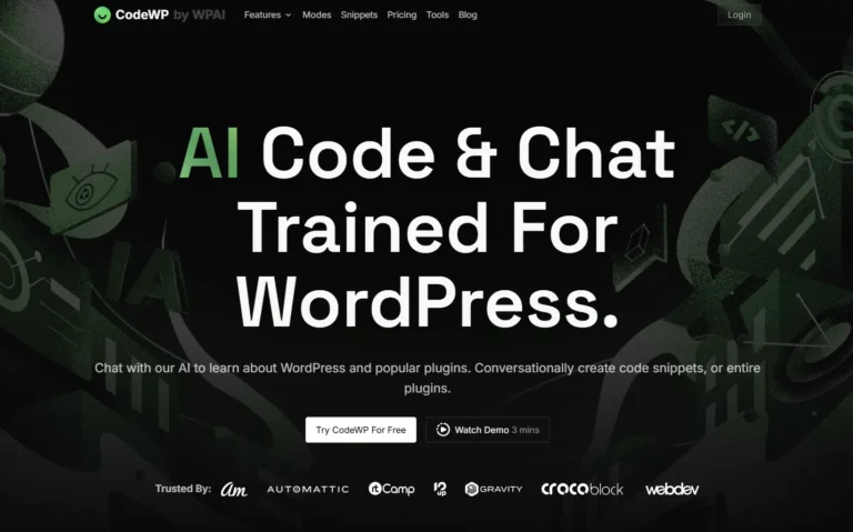 CodeWP AI website