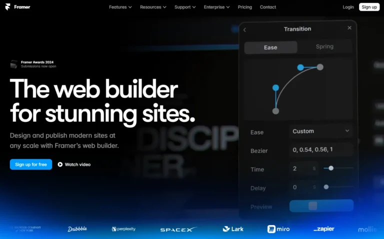 Framer AI website