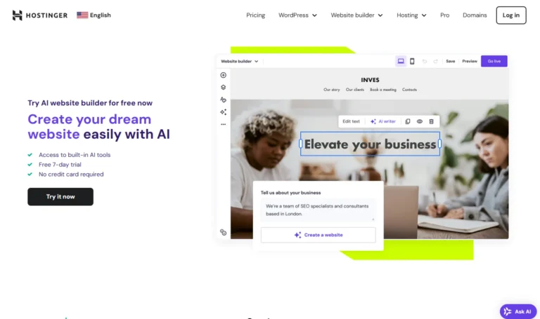 Hostinger AI Website Builder