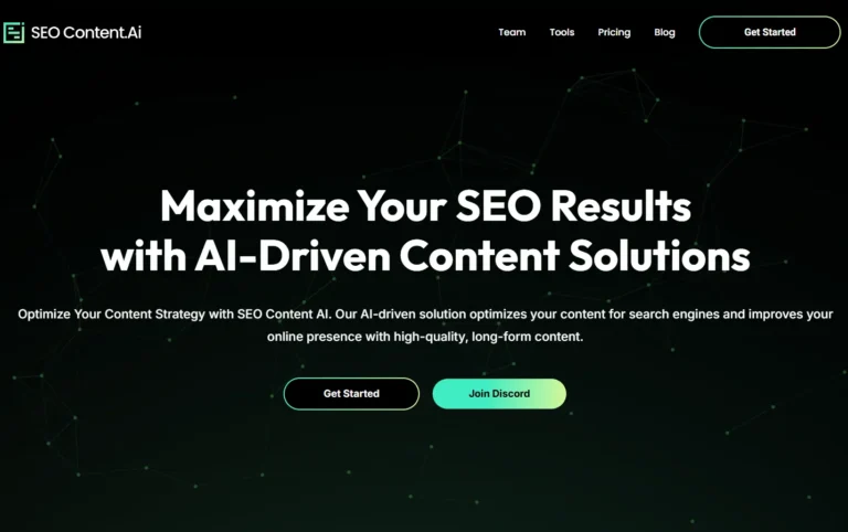 SEO Content AI website