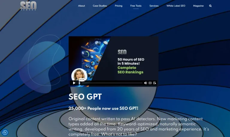 SEO GPT AI website