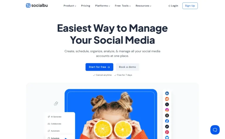 SocialBu AI website