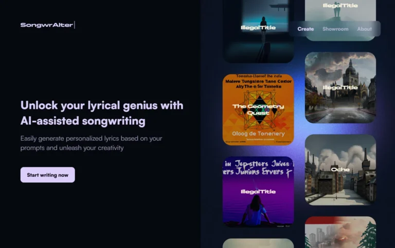 SongwrAiter AI website
