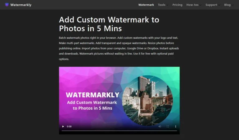 Watermarkly AI website