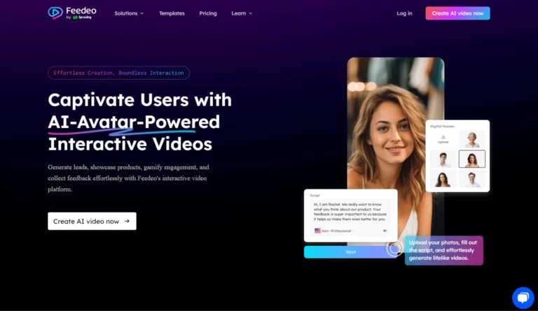 Feedeo by Spreading AI website