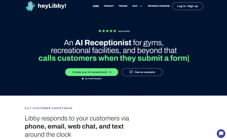 Heylibby AI website