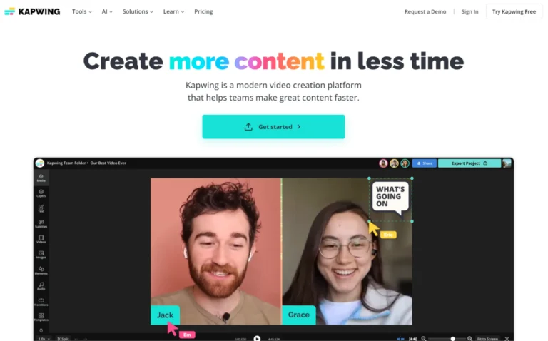 Kapwing AI website