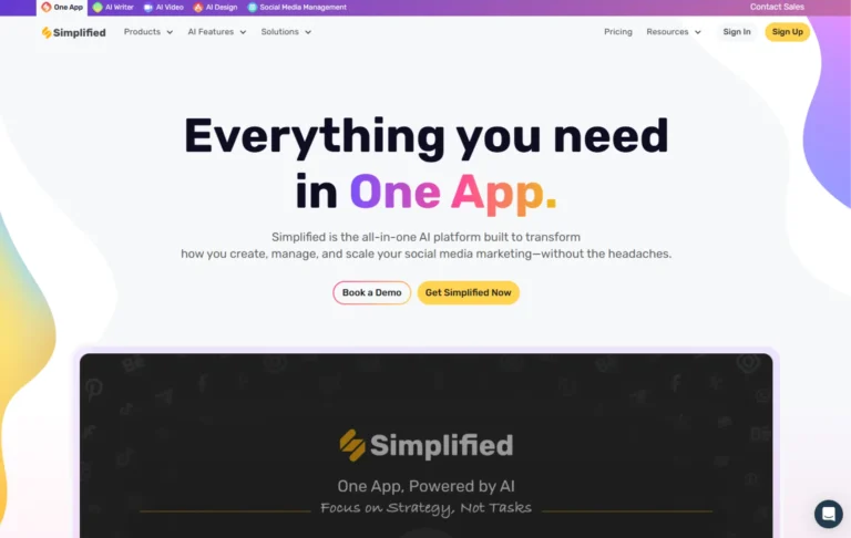 Simplified AI website