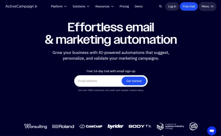 ActiveCampaign AI website