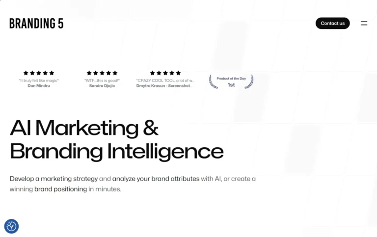 Branding5 AI website