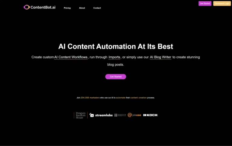 ContentBot AI website