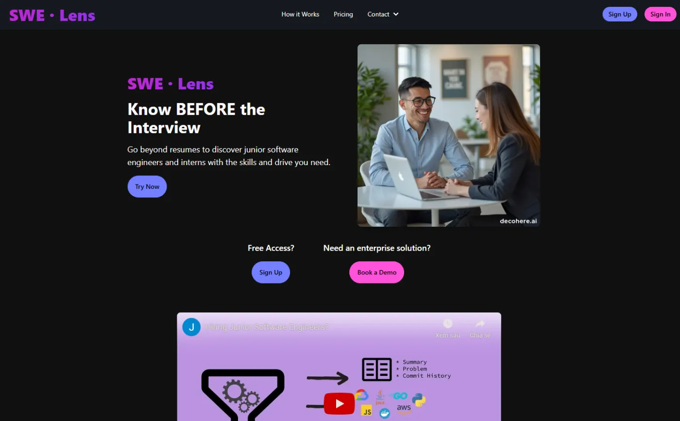 SWE Lens: GitHub project analyzer for candidate skill assessment