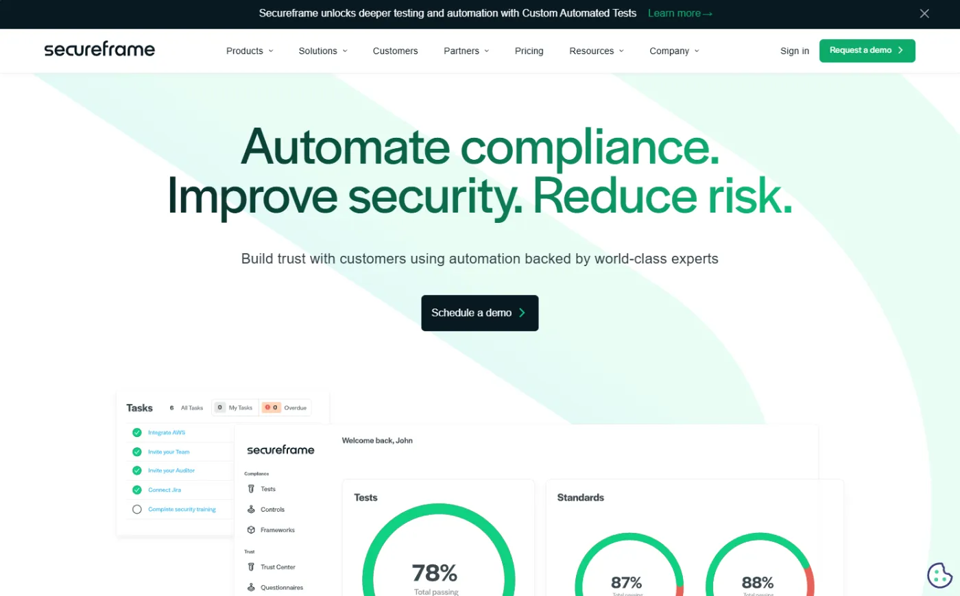 Secureframe: Compliance and security management platform for businesses