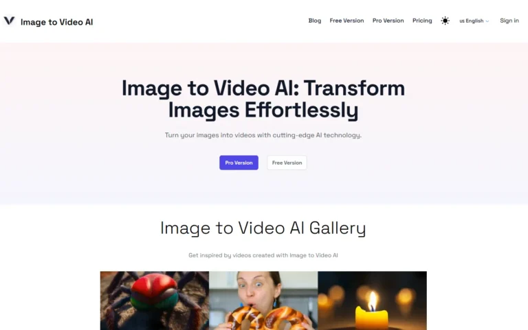 Image To Video AI 1 Image to Video AI website